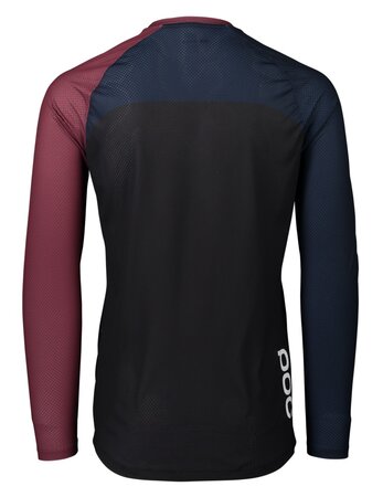 Pánsky dres POC MTB Pure LS Jersey Propylene Red/Turmaline Navy/ Black