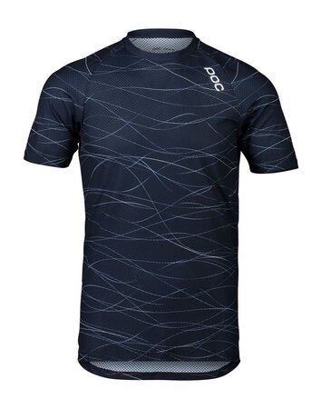 Pánsky dres POC MTB Pure Tee Lines Turmaline Navy