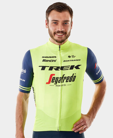 Pánsky dres Santini Trek Segafredo Yellow Visibility/ Blue Dark Pánsky dres Santini Trek Segafredo Yellow Visibility/ Blue Dark