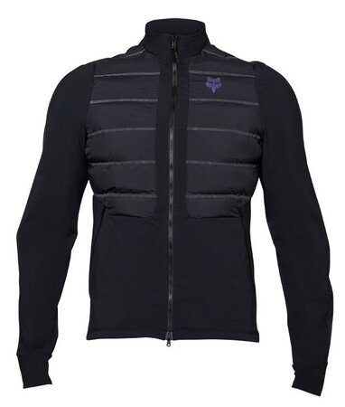 Cyklistická bunda Fox Racing Flexair Fire Hybrid Lunar Black