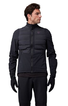 Cyklistická bunda Fox Racing Flexair Fire Hybrid Lunar Black