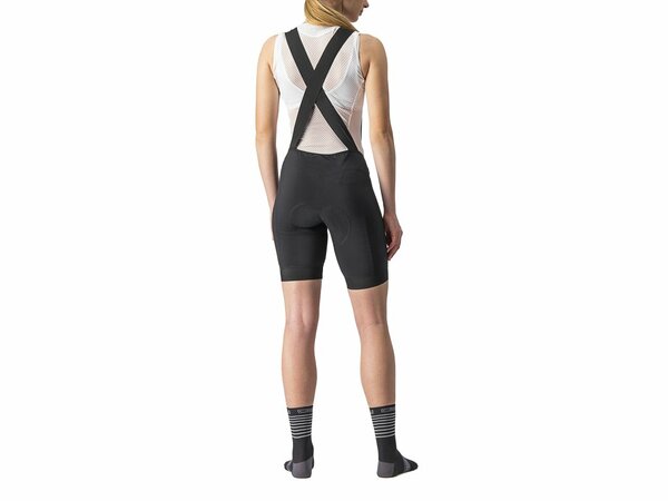 Cyklistické nohavice Castelli Endurance W Bibshort Black