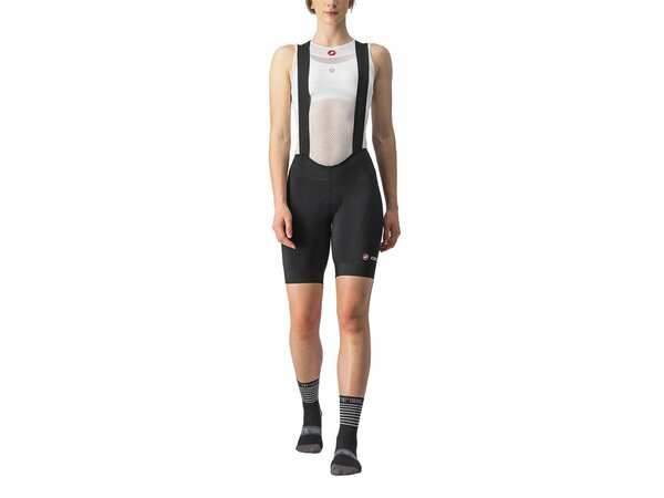 Cyklistické nohavice Castelli Endurance W Bibshort Black