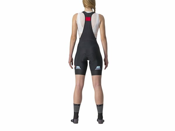 Cyklistické nohavice Castelli Prima Bibshort Black/Skylight