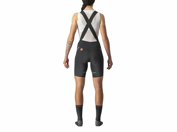 Cyklistické nohavice Castelli Velocissima 3 Bibshort Black/Silver