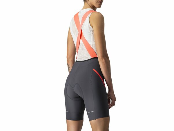 Cyklistické nohavice Castelli Velocissima 3 Bibshort Gray/Pink
