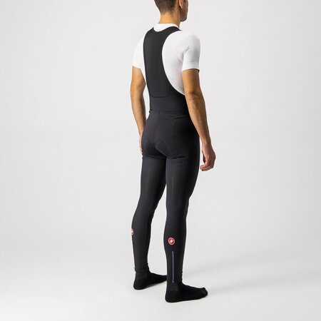 Pánske nohavice Castelli Entrata Wind Bibtight Black