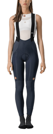 Cyklistické nohavice Castelli Sorpasso Ros W Bibtight Savile blue/Bronze