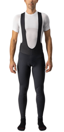 Pánske nohavice Castelli Entrata Wind Bibtight Black