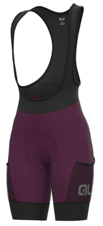 Cyklistické kraťasy ALÉ OFF-ROAD Gravel Stones Cargo Lady Plum