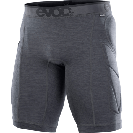 Cyklistické kraťasy s chráničmi Evoc Crash Pants Carbon Grey