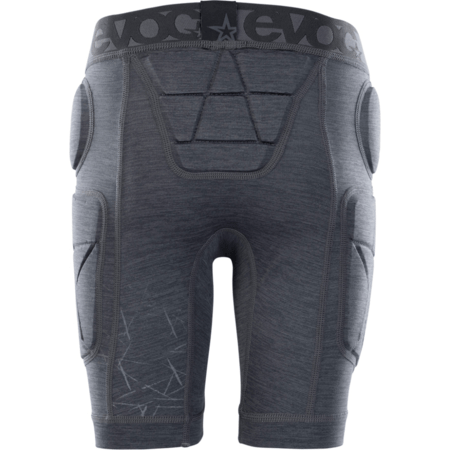 Detské cyklistické kraťasy s chráničmi Evoc Crash Pants Kids Carbon Grey
