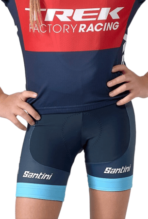 Detské kraťasy Santini XC Trek Factory Racing Blue