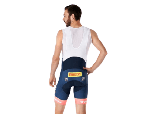 Cyklistické kraťasy Santini Trek-Segafredo Team Replica Race Dark Blue/Radioactive Coral