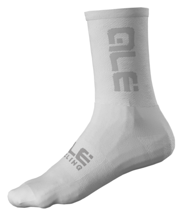 Cyklistické ponožky ALÉ Accessori Round White