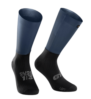 Cyklistické ponožky Assos GTO Socks Yubi Blue