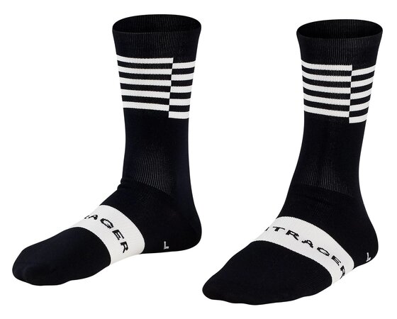 Ponožky Bontrager Race Crew Black/White Ponožky Bontrager Race Crew Black/White