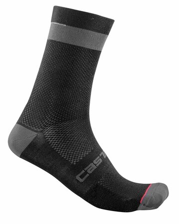 Dámske ponožky Castelli Alpha 18 Black/Dark Gray