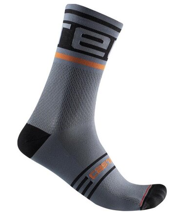 Ponožky Castelli Prologo 15 Sock Steel Blue/Orange
