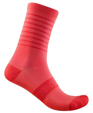 Dámske ponožky Castelli Superleggera 12 Brilliant Pink