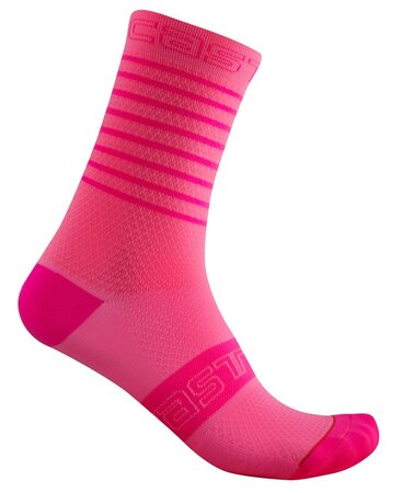 Dámske ponožky Castelli Superleggera 12 Pink Fluo