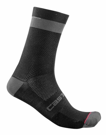 Ponožky Castelli Alpha 18 Sock Black/Dark Gray