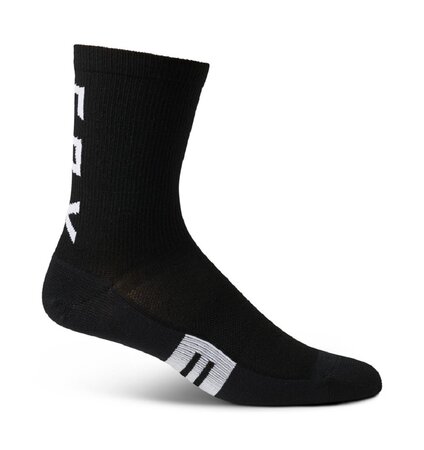 Cyklistické ponožky Fox Racing 6" Flexair Merino Sock Black Cyklistické ponožky Fox Racing 6" Flexair Merino Sock Black
