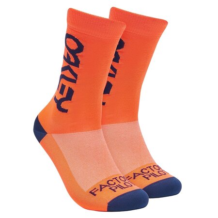Cyklistické ponožky Oakley Factory Pilot MTB Socks Neon Orange