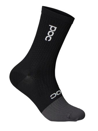 Cyklistické ponožky POC Flair Mid Uranium Black/Sylvanite Grey