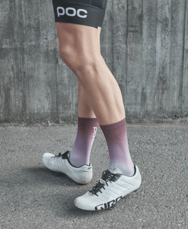 Ponožky POC Essential Print Gradient Garnet Red