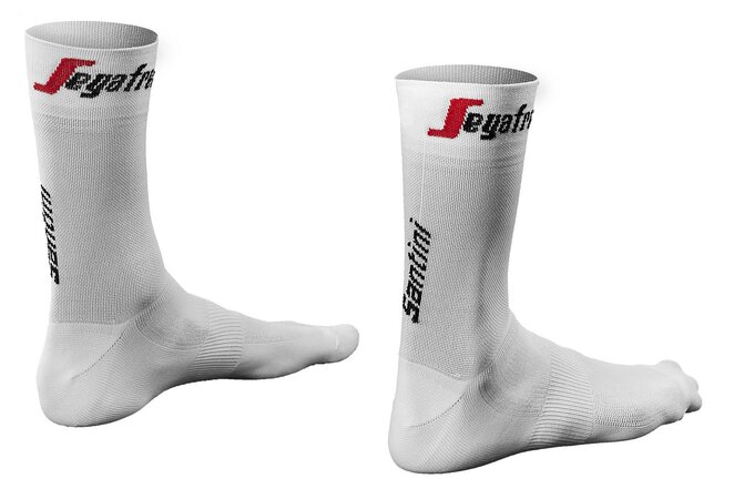 Ponožky Santini Trek Sagafredo White/Black