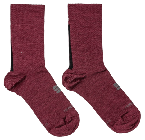 Dámske ponožky Sportful Wool 16 Sock Červená/Čierna Dámske ponožky Sportful Wool 16 Sock Červená/Čierna
