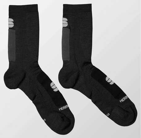 Ponožky Sportful Merino Wool 18 Sock Black