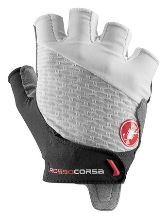 Dámske rukavice Castelli Rosso Corsa 2 W Glove White