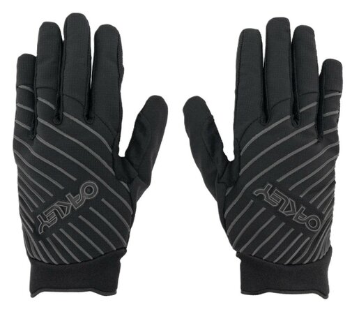 Cyklistické rukavice Oakley Drop In MTB Glove 2.0 Blackout/Uniform Grey