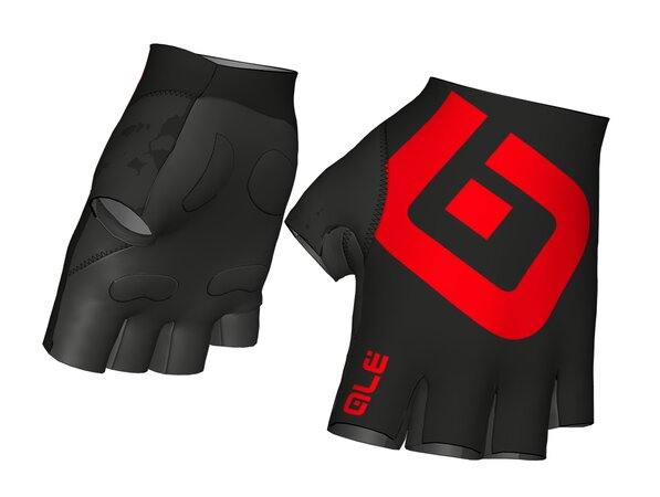 Cyklistické rukavice ALÉ Air Glove Black/Red
