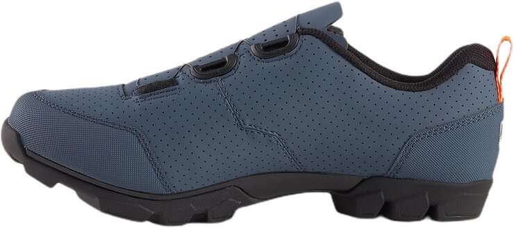 Cyklistické horské tretry Bontrager Evoke Battleship Blue/Orange Cyklistické horské tretry Bontrager Evoke Battleship Blue/Orange