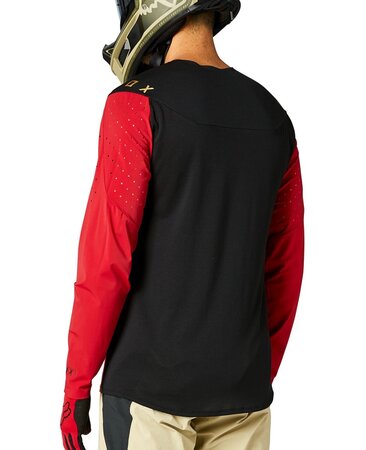 Pánske tričko Fox Racing Flexair Delta LS Red