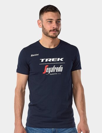 Tričko Santini pánske tímové Trek Sagafredo Dark Blue