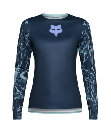 Cyklistický dres Fox Racing W Ranger Ls Jersey Img Print Arctic Blue