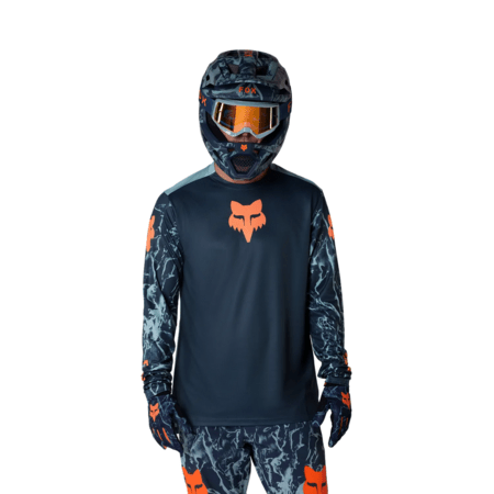 Cyklistický dres Fox Racing Youth Ranger Ls Jersey Image Print Arctic Blue