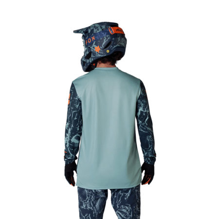 Cyklistický dres Fox Racing Youth Ranger Ls Jersey Image Print Arctic Blue