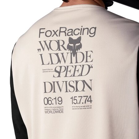 Cyklistický dres Fox Racing Defend Ls Jersey Park Special Edition Chalk White