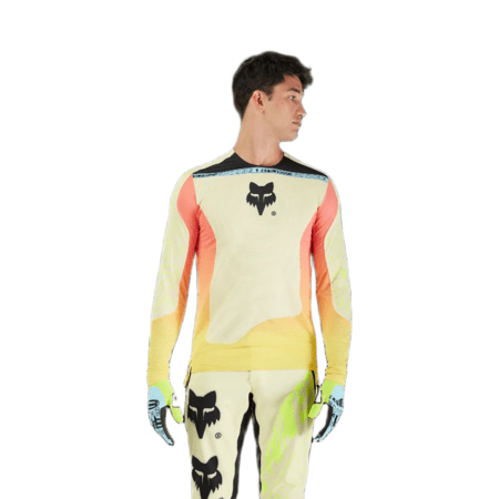 Cyklistický dres Fox Racing Flexair Elevated Ls Jersey Lemonade