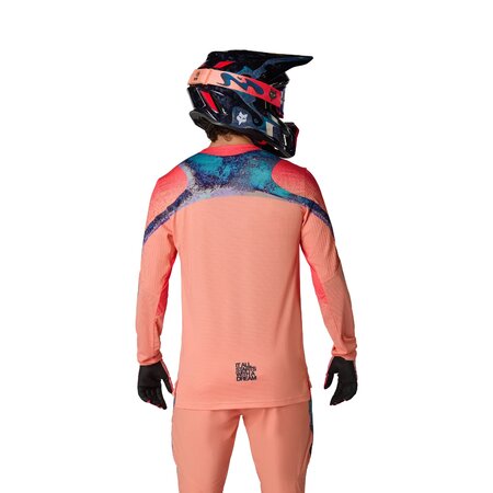 Cyklistický dres Fox Racing Flexair Ls Vision Limited Edition Peach