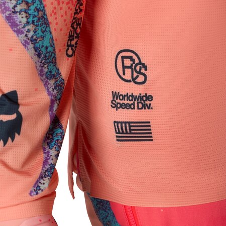 Cyklistický dres Fox Racing Flexair Ls Vision Limited Edition Peach