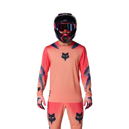 Cyklistický dres Fox Racing Flexair Ls Vision Limited Edition Peach