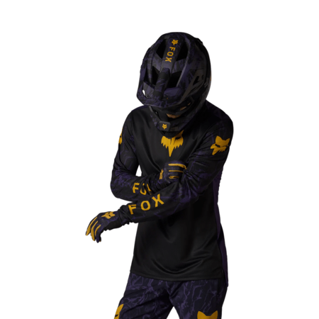 Cyklistický dres Fox Racing Ranger Ls Jersey Img Print Plum Purple
