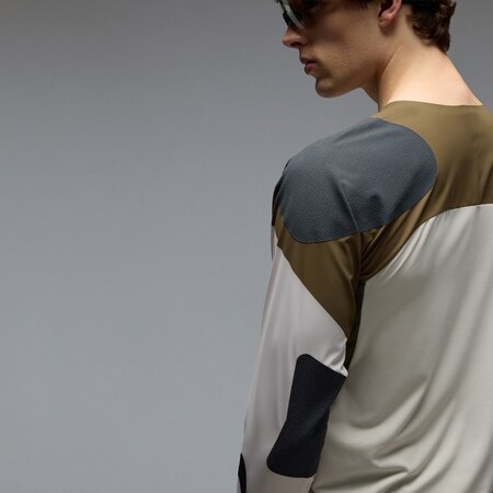 Cyklistický dres Oakley Seeker Edge LS Jersey Mist/Army Green