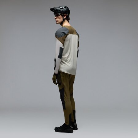 Cyklistický dres Oakley Seeker Edge LS Jersey Mist/Army Green